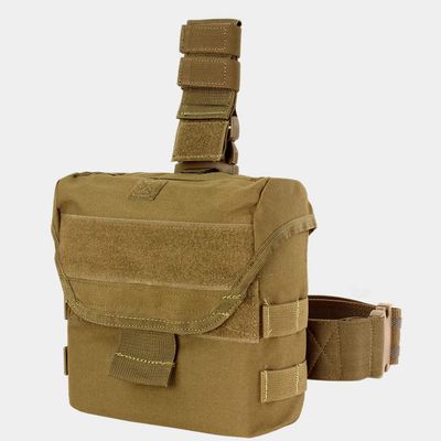 Coyote Molle Tactical Drop Leg Dump Pouch SWAT Thigh Leg Rig Mag Dump Holster