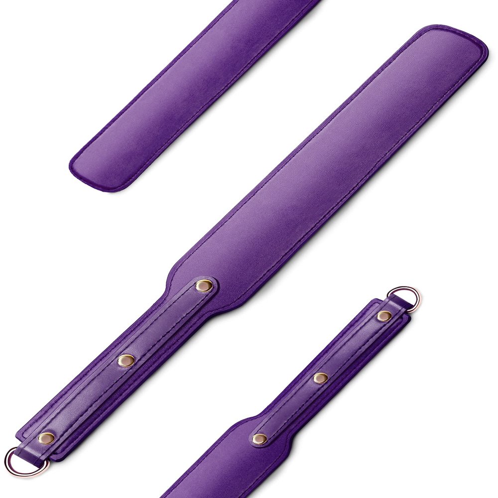 Ueemph 18 inch Riding Crop,Purple Leather Paddle,Super Durable Rug Paddles,Equestrian CropsPurple