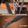Ueemph 18 inch Riding Crop,Purple Leather Paddle,Super Durable Rug Paddles,Equestrian CropsPurple view 3