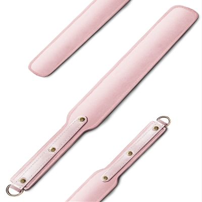 Ueemph 18 inch Riding Crop,Pink Leather Paddle,Super Durable Rug Paddles,Equestrian CropsPink