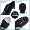 Child Jazz Tap Dance Shoes for Unisex Girls and Boys, Black 12.5 Little Kid view 3