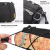 Rhinowalk Bike Handlebar Bag, Bicycle Front Bag Frame Storage Roll Bag Mountain Road Bikes Commuter Shoulder Bag Professional Cycling Accessories-Black+Black view 3