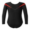VernLan Girls Kids Long Sleeve Shiny Rhinestone Leotards Gymnastics Dance Unitard Biketard Bodysuit Costume Red 8 Years view 2