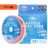 SF Rattle Reel Line for Ice Fishing Rattle Reels Tip-Up 75FT 35LB Sink Fluo Orange view 1