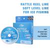 SF Rattle Reel Line for Ice Fishing Rattle Reels Tip-Up 75FT 35LB Sink Fluo Orange view 2
