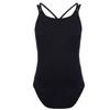 Duoremi Girls Dance Leotard Slim Fitness Ballet Dance Gymnastic Leotard Bodysuit Ballerina Costume Black 3-4 Years view 2