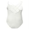 Duoremi Girls Dance Leotard Slim Fitness Ballet Dance Gymnastic Leotard Bodysuit Ballerina Costume White 5-6 Years view 2