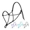 Harrison Howard Rope Halter for Horses - Super Sturdy Horse Training Halter with 2 Knot 1/4" Stiff Cord - Foal Black view 1