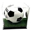 Acrylic Full Size Display Case Stand Box for Sports Memorabilia Collectibles Autograph Square Shoes (Soccer Ball Turf Grass) view 4