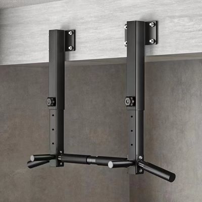 Wall Mount Pull Up Bar, Joist Mount Pull Up Bar, Beam and Rafter Mounted Chin Up Bar for Home Gym With Wood Mount and Wall Mount Screws (Black1)