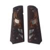 EDS Holster Colt 1911 Skull Pattern Wooden Grips view 1