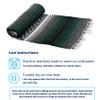 La Montana Mexican Blankets and Throws, 4 Pk, 74"x50" - Made in Mexico, Lightweight Yoga Blanket for Schools, Studios, Outdoors, Camping, Picnic, Decor - Machine Washable, Forest Green/Charcoal/White view 3
