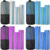 Xinnun 4 Pack Microfiber Camping Towel - Quick Dry Towel 3 Size 4 Black Mesh Bags 12 Travel Towels for Beach Camping Hiking Yoga Swim Sports Backpacking view 1