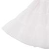 ODIZLI Short Petticoat Skirt Women 50s Petticoat Skirts Knee-Length Tutu Crinoline Slips Underskirts Hoop Skirt Retro Crinoline High Waist Knee Swing Skirt Lady Lolita Petticoat White L view 4