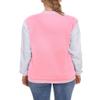 ACEFAST INC Women's Varsity Jacket Baseball Uniform Casual Long Sleeve Sport Bomber Jacket Coat view 3