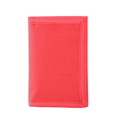 Leyeve wallet,Teen Wallet with Coin Pocket,Kids Wallets for Boys,RFID Trifold Canvas Outdoor Sports Wallet for Kids,Front Pocket Wallet with Magic Sticker-Red