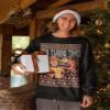 ALLNTRENDS It's Turbo Time Ugly Christmas Sweater Xmas Party Sweatshirt (XL, Forest Green) view 4