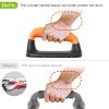 Kipika Push Up Bars, Pushup Stands, Anti-Slip Soft Plastic Push Up Handles, Bottom Anti-Slip Pad, Strength Training Equipment, Perfect for Floor Workout Exercise Black&Orange view 3