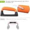 Kipika Push Up Bars, Pushup Stands, Anti-Slip Soft Plastic Push Up Handles, Bottom Anti-Slip Pad, Strength Training Equipment, Perfect for Floor Workout Exercise Black&Orange view 4