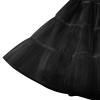 ODIZLI Women 50s Petticoat Skirts Tutu Crinoline Slips Underskirts Petticoats For Women Knee Length Hoop Skirt Retro Crinoline Women'S Half Slips # Black L view 4