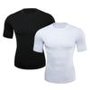 Hotfiary Men's Compression Shirts Quick Dry Athletic T-Shirts Compression Base Layer Tops for Sports Running (1 or 2pcs) view 1