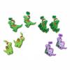 4 Pairs Acrylic Christmas Stud Earrings Set -C view 1