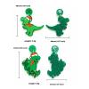 4 Pairs Acrylic Christmas Stud Earrings Set -C view 2