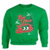 ALLNTRENDS Made You Look Ugly Christmas Sweater Funny Xmas Sweatshirt (4XL, Irish Green) view 1