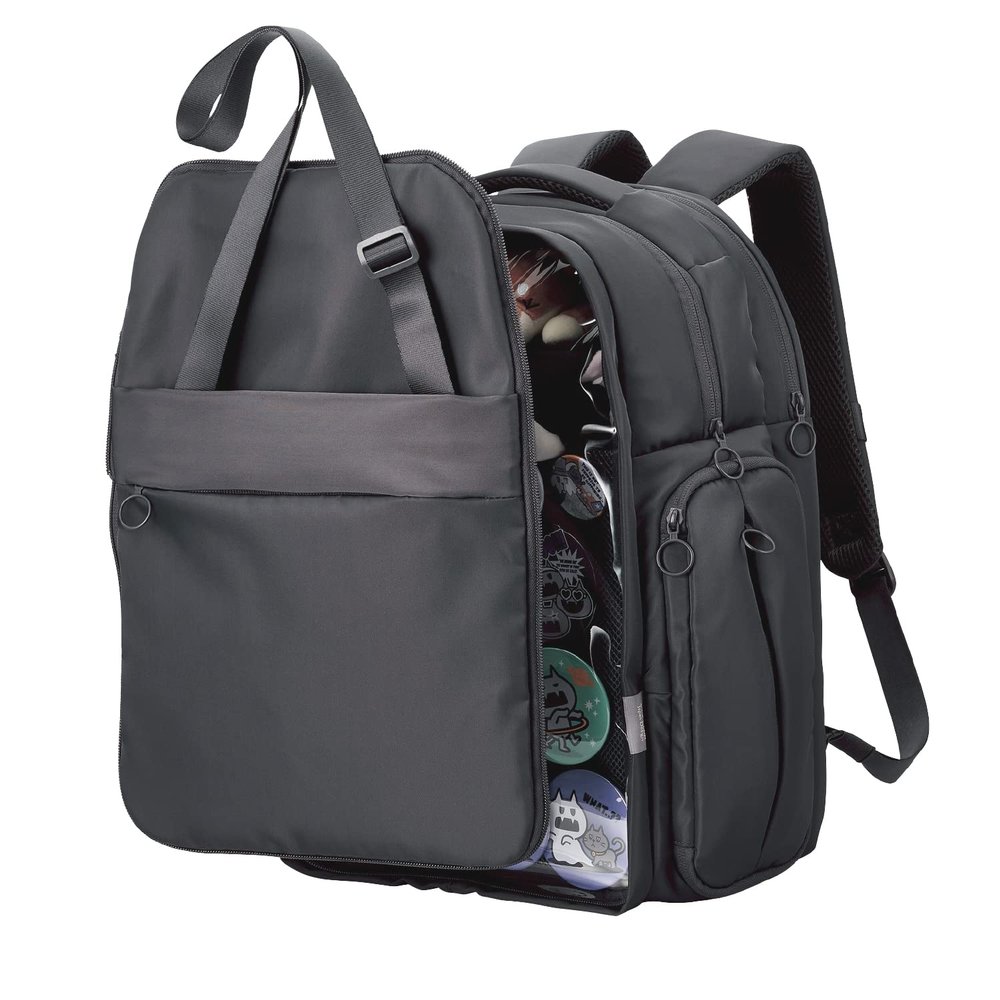 Backpacks, Black (Black 19-3911tcx), L