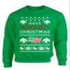 ALLNTRENDS Have Ameri Christmas Love America Ugly Christmas Sweater Funny Patriotic Sweatshirt (S, Irish Green) view 1