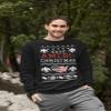 ALLNTRENDS Have Ameri Christmas Love America Ugly Christmas Sweater Funny Patriotic Sweatshirt (S, Irish Green) view 4
