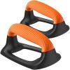 Kipika Push Up Bars, Pushup Stands With Thickened Soft Plastic Handle, Stable and Non-Slip Base, Pushup Handles Perfect for Floor Strength Training (A: Black & Orange) view 1