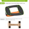 Kipika Push Up Bars, Pushup Stands With Thickened Soft Plastic Handle, Stable and Non-Slip Base, Pushup Handles Perfect for Floor Strength Training (A: Black & Orange) view 2