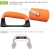 Kipika Push Up Bars, Pushup Stands With Thickened Soft Plastic Handle, Stable and Non-Slip Base, Pushup Handles Perfect for Floor Strength Training (A: Black & Orange) view 4