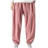 Ymosrh Mens Sweatpants Joggers, Athletic Pants Lounge Wear Jockers Men Pants Men's Trousers, Japanese Retro Corduroy Loose Casual Shorts, Work Safety Trousers Sweat Workout Training (M, Pink) view 1