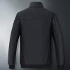 Maiyifu-GJ Men's Full Zip Windproof Jacket Fleece Lined Slim Fit Casual Coat Outdoor Long Sleeve Thermal Windbreaker (Black,X-Large) view 3