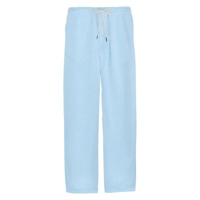 Ymosrh Mens Joggers, Men's Athletic Pants Skinny Cargo Pants Stretch Nylon Pants Black Summer Minimalist and Fashionable Cotton Linen Trousers Gym Pack Clothes Fleece Slim Flannel Open (3XL, Blue)