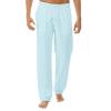 Ymosrh Mens Joggers, Men's Athletic Pants Skinny Cargo Pants Stretch Nylon Pants Black Summer Minimalist and Fashionable Cotton Linen Trousers Gym Pack Clothes Fleece Slim Flannel Open (3XL, Blue) view 2