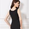ANRIO Velvet Thicken Thermal Underwear for Women Plus Size Thermals Body Slim Shaper Camisole Sleeveless Vest Tank Tops (Color : Black, Size : XXXXL/XXXX-Large) view 3