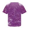 Baby It's Cold Outside Tshirt Women Christmas Snowman Bleached Shirts Casual V Neck Short Sleeve Letter Print Tee Tops view 4