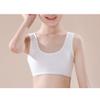 ikasus Girls Everyday Bra Students Sports Bra Cotton Breathable Bra Seamless Racerback Bralette Comfortable Soft Bras for Aged 9-14 Black view 4