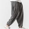 Ymosrh Work Wear Clothing for Men Pants, Big and Tall Mens Sweatpants Men's Joggers Track Pants XXL Trousers, Japanese Retro Corduroy Loose Casual Shorts, Work Safety Trousers Jogger Gym (3XL, Gray) view 2