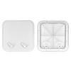 14.75 x 14.5in Marine Deck Access Hatch & Lid ABS Material Boat Deck Hatch Deck Access Hatch Inspection Cover with Lock 180 Hinged Lid(White) view 1