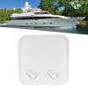 14.75 x 14.5in Marine Deck Access Hatch & Lid ABS Material Boat Deck Hatch Deck Access Hatch Inspection Cover with Lock 180 Hinged Lid(White) view 3