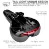 DAWAY A14 Loud Bike Horn and DAWAY C66 Comfortable Touring Bike Seat with Taillight - Soft Bike Saddle and 5 Modes Sound 110 DB Bicycle Cycling Handlebar Ring Alarm Bells, Practical Gift for Men Women view 3