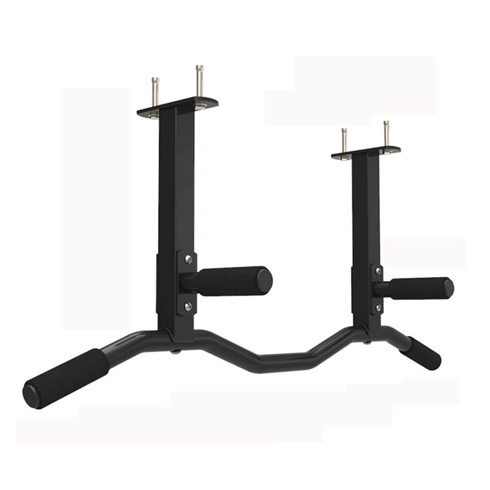 BCPPO Chin Up Bar Ceiling Heavy Wall Mounted Pull up bar, Home Office Gym Upper arm Strength Training Fitness Horizontal bar, Safe Load 300kg (Color : Black, Size : Style 2)