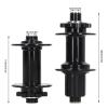 2pcs Bike Wheel Part Bicycle Hubs, Black Aluminium Alloy 32 Holes Front Rear Bike Disc Hubs, Quick Release, 4 Bearing for Mountain Cycling view 2