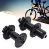 2pcs Bike Wheel Part Bicycle Hubs, Black Aluminium Alloy 32 Holes Front Rear Bike Disc Hubs, Quick Release, 4 Bearing for Mountain Cycling view 3