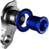 Universal Derailleur Hanger - 487-6 by Wheels Manufacturing for Trek ABP MTB Frames, Accepts SRAM UDH, Black/Blue view 1