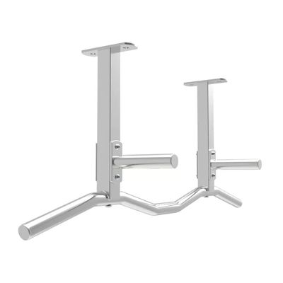 BCPPO Chin Up Bar Ceiling Heavy Wall Mounted Pull up bar, Home Office Gym Upper arm Strength Training Fitness Horizontal bar, Safe Load 300kg (Color : Silver, Size : Style 2)